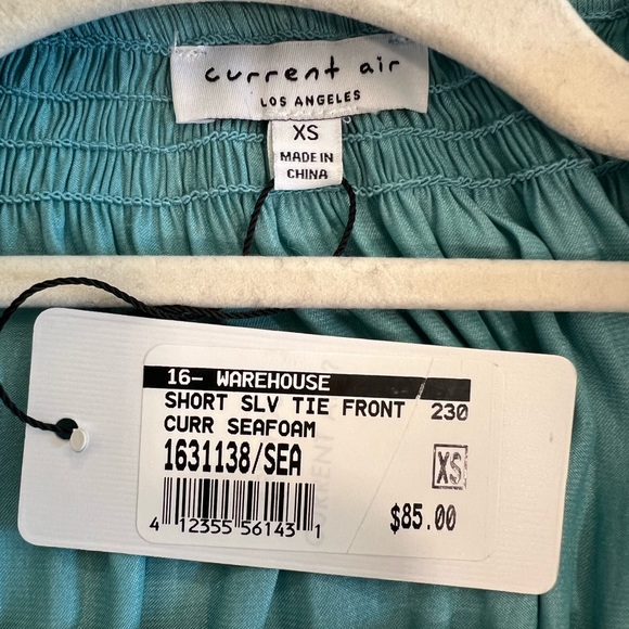 Current Air Silky Turquoise blouse NWT XS - Picture 2 of 6